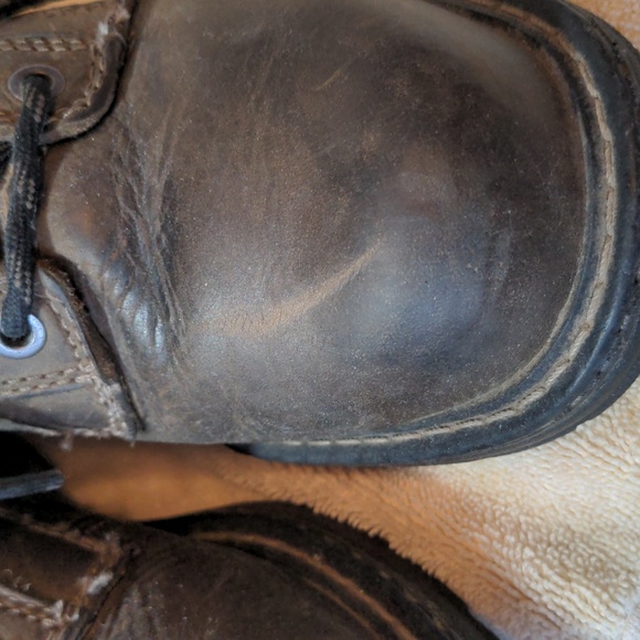 Brown Ariat Composite Toe Leather Work Boots Size 6 - Picture 3 of 9